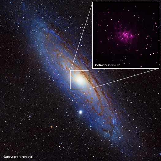 X-Ray Close up of Messier 31*
Credit: Chandra X-Ray Observatory