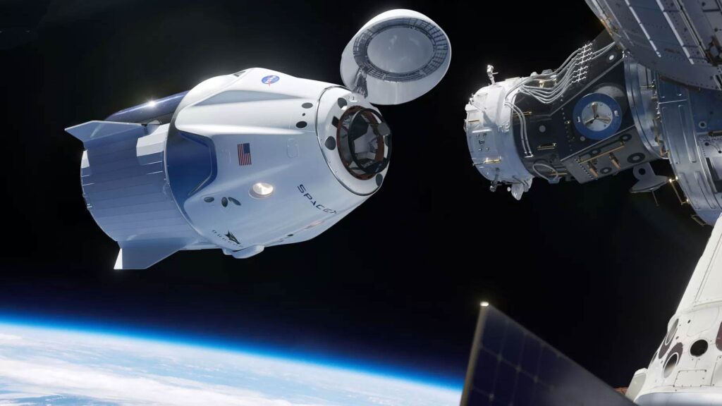 Image of Docking of two spacecrafts